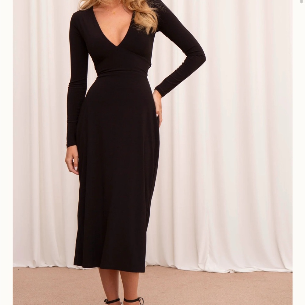 AYM Taylor Tea Dress in Black (M)